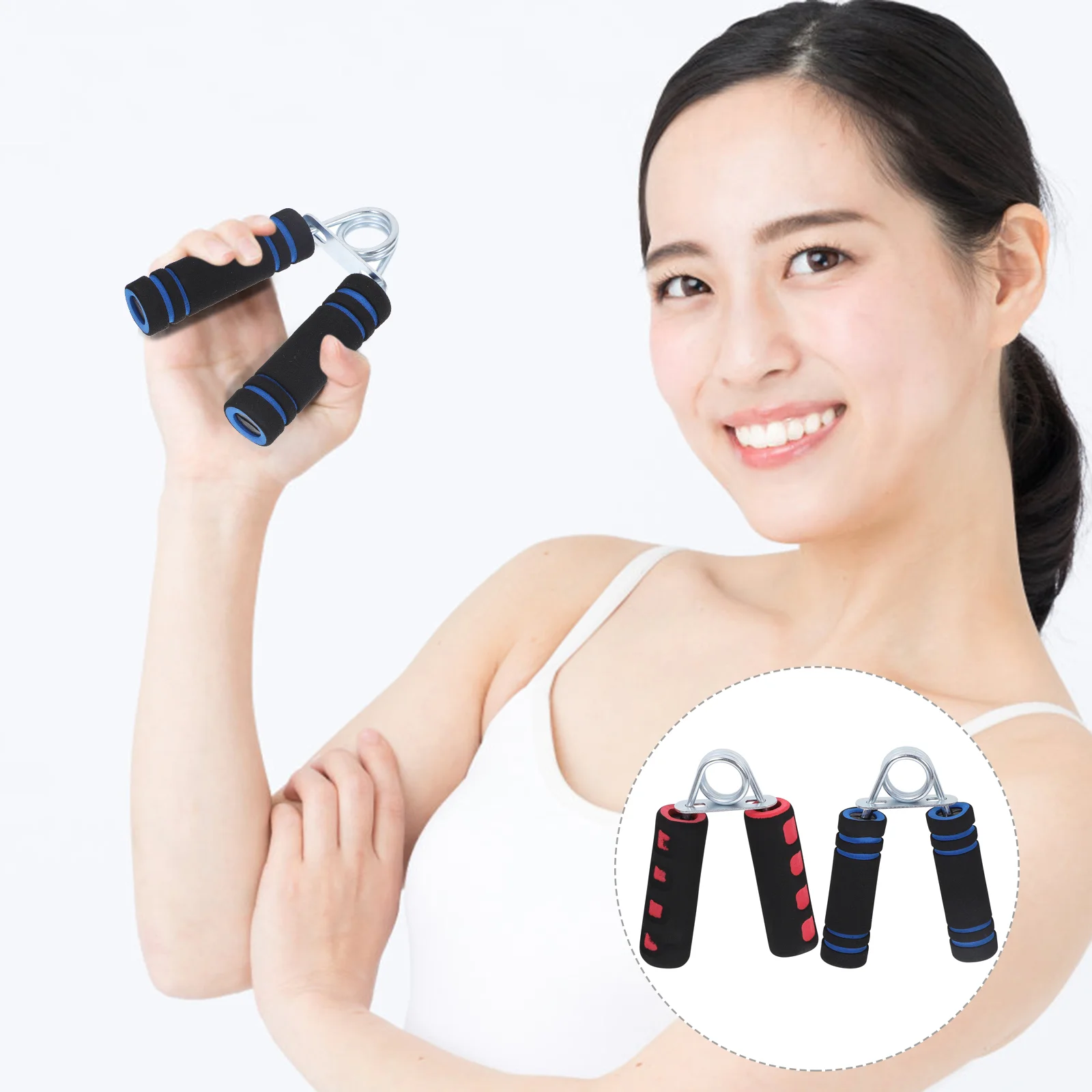 

2 PCS Hand Squeezer Grip Strength Hand Grip Steel Grippers Forearm Wrist Heavy Strength Exercise Hand Grips