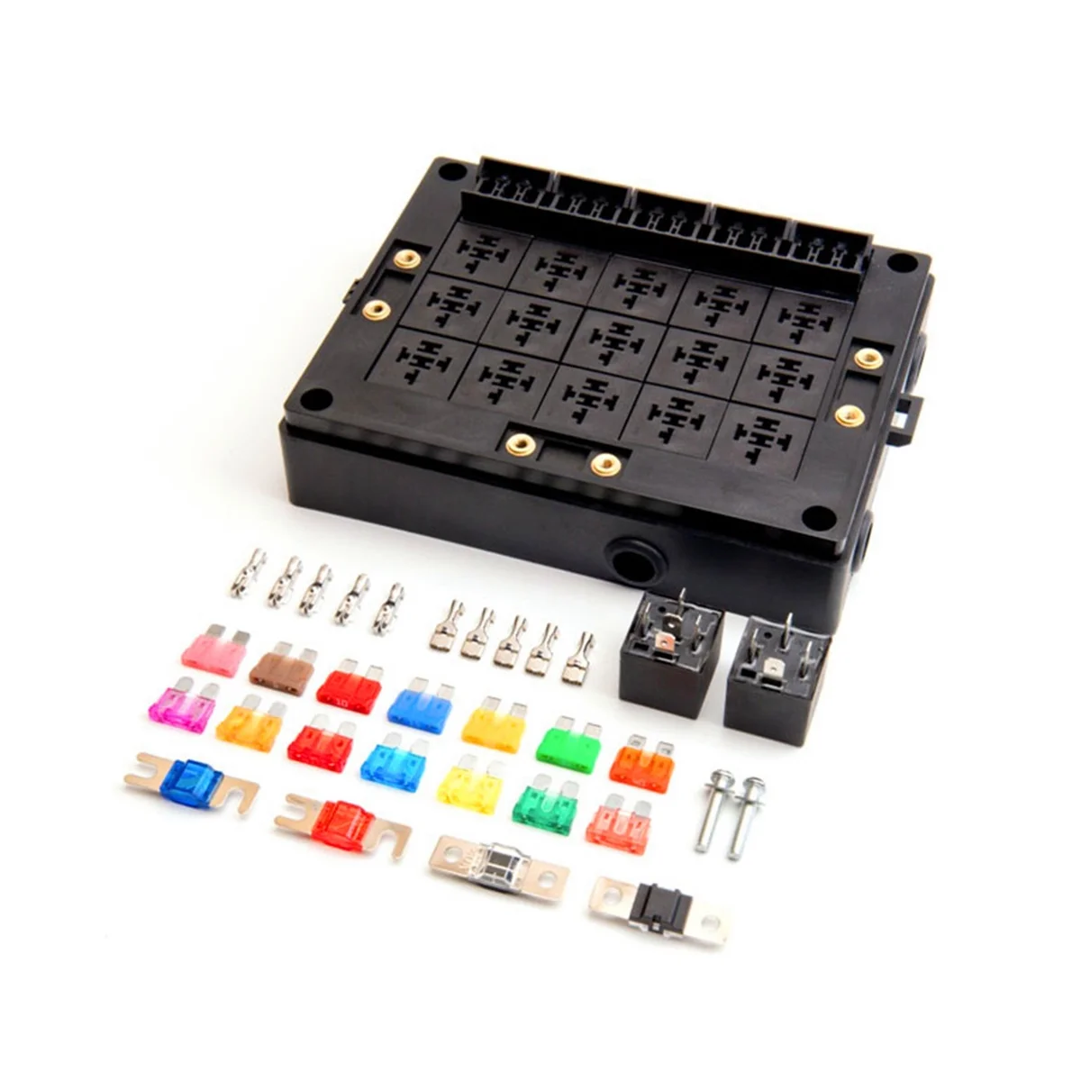 

15-Way New Energy Vehicle Control Relay Box 12V Assembly Fuse Box