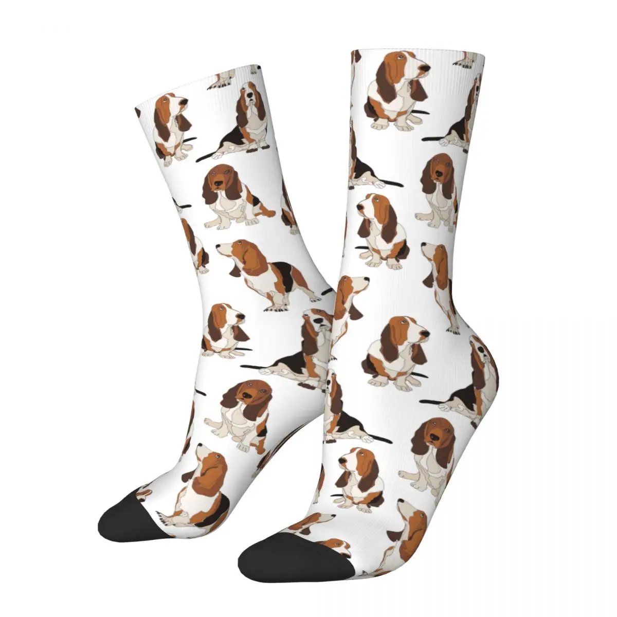 Calzini Basset Hound Dogs Merch For Men Women Calzini Con Stampa Assorbente Del Sudore All Seasons Best Friend Gifts