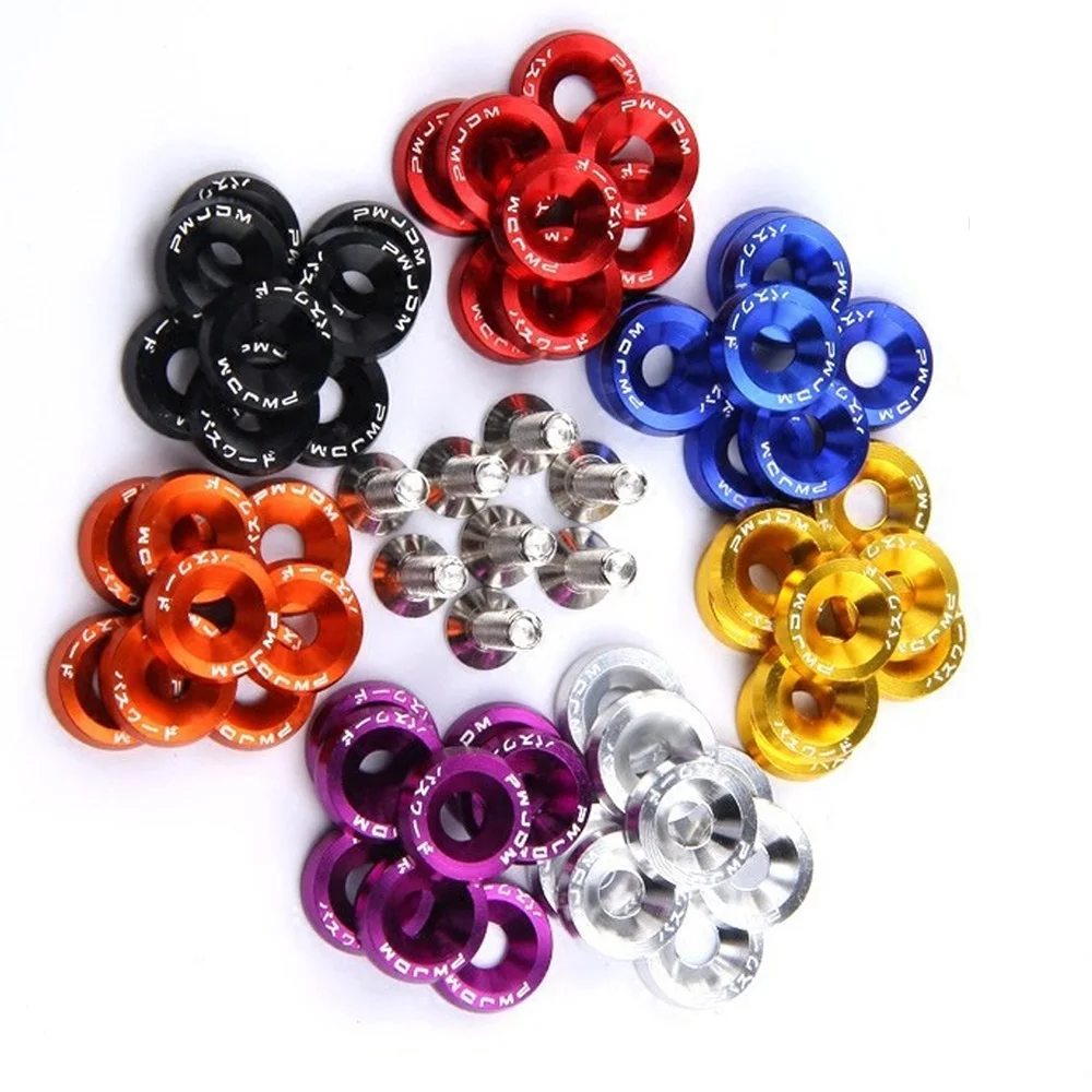 2024 M6 Car Jdm Fender Washer Bulloni Targa Per Yamaha Rrsp Fz600 Trx850 Tricker Dt230Lanza Xt250X