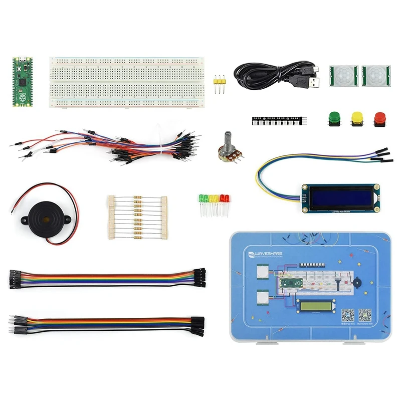 kit-de-demarrage-waveshare-pour-raspberry-pi-pico-pigments-microchirurgie-tionnes-kit-d'apprentissage-tutoriels-johanna-1602-rgb