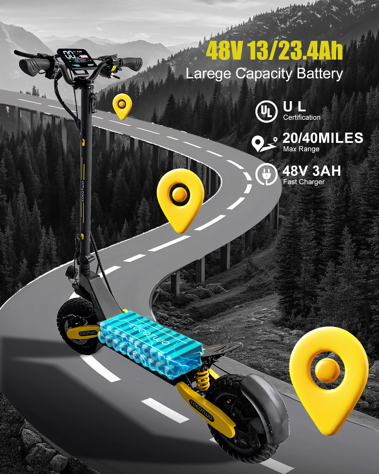 1200W Off-Road Electric Scooter 4