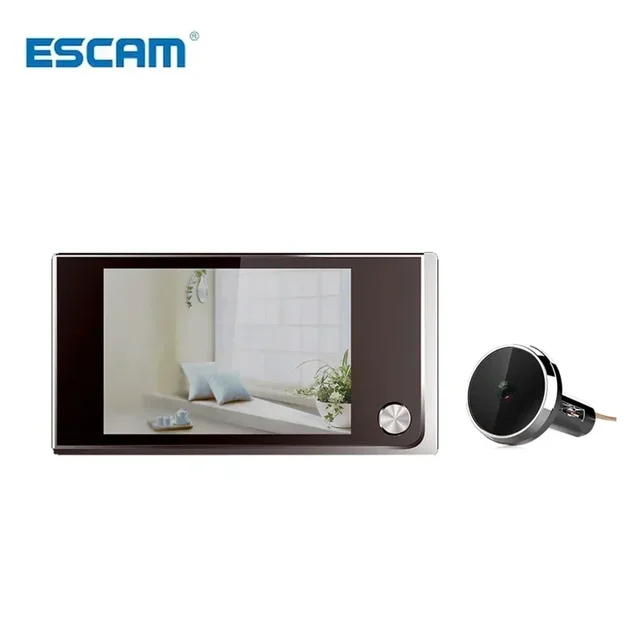 Escam C01 3.5 inch Digital LCD 120 Degree Peephole Viewer photo visual monitoring electronic cat eye camera  doorbell camera 4
