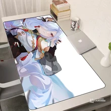 

Kawaii Mouse Pad 900 × 400 ShenHe Genshin Impact Keyboard Mat Mousepad Gamer Rug Computer Accessories Office Carpet Deskmat Mats