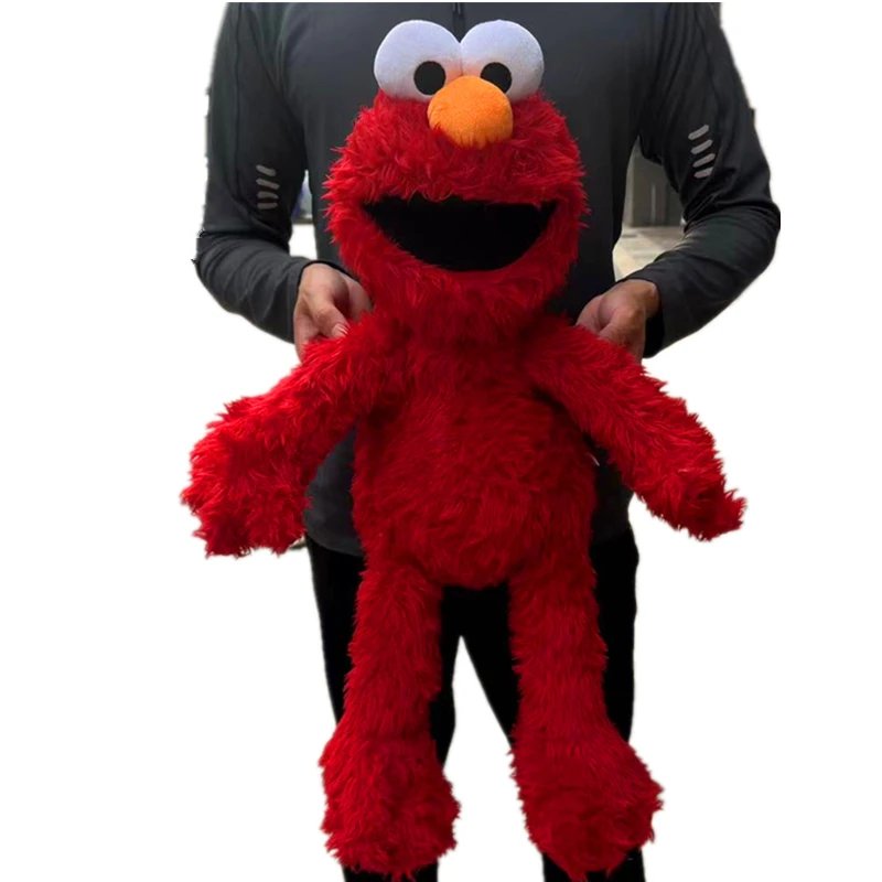 thumbnail image 1 of 1 pieza de peluche gigante clásico de Elmo de Barrio Sésamo, MONSTRUO DE LAS GALLETAS, juguetes suaves de animales de dibujos animados Big Bird Ernie Bert, 1 of 5