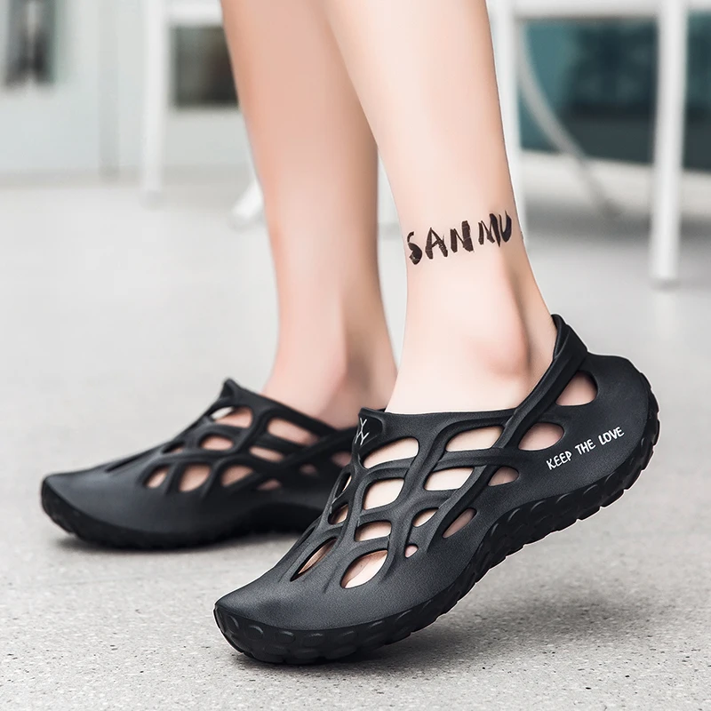 Mode Im Freien männer Sandalen Atmungsaktive Nicht-slip Männliche Strand Schuhe Sommer EVA Mann Hausschuhe Bequem Leichte Weiche Garten – Detail 9