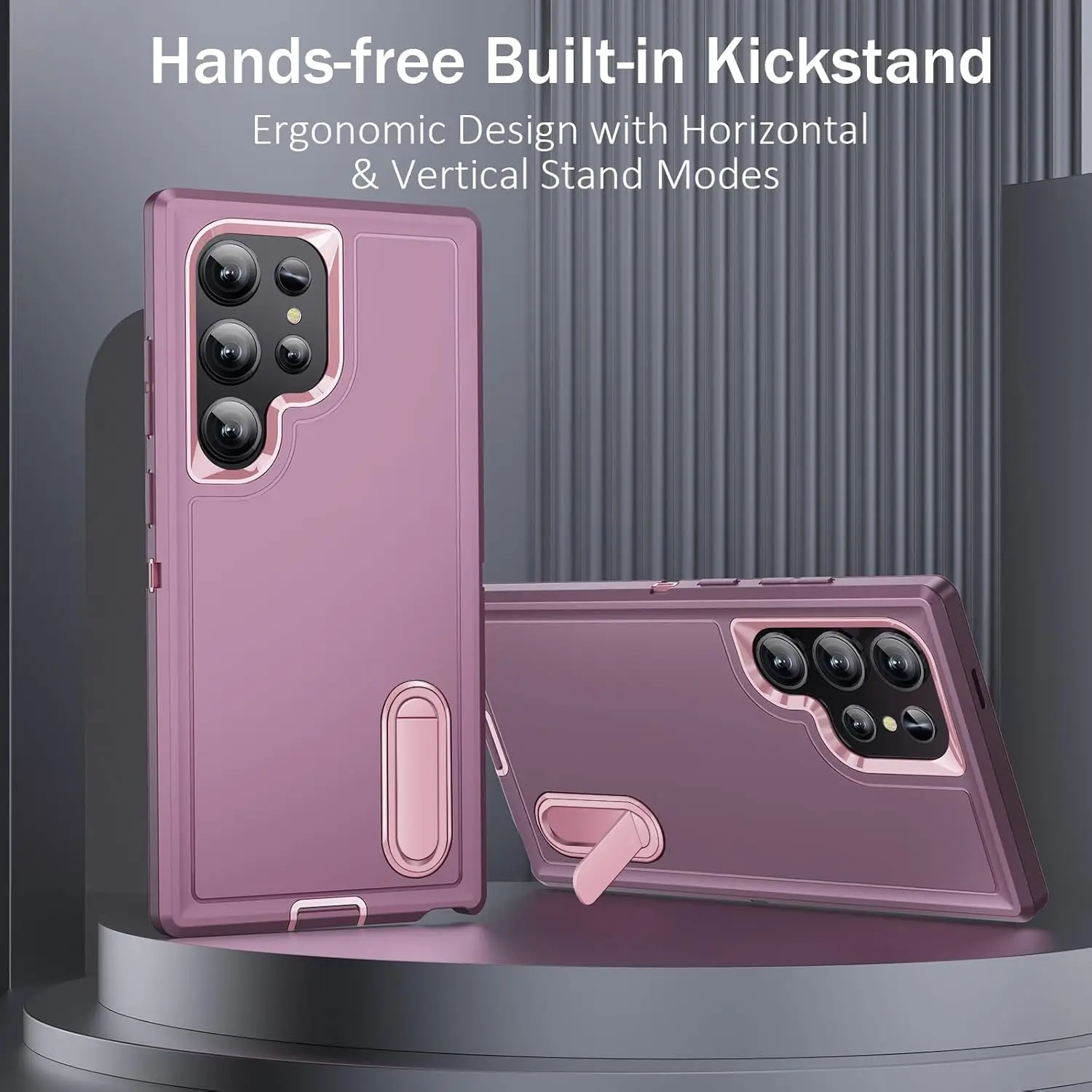Durable Full Body Shockproof Rugged Kickstand Case with Anti-Scratch Protection