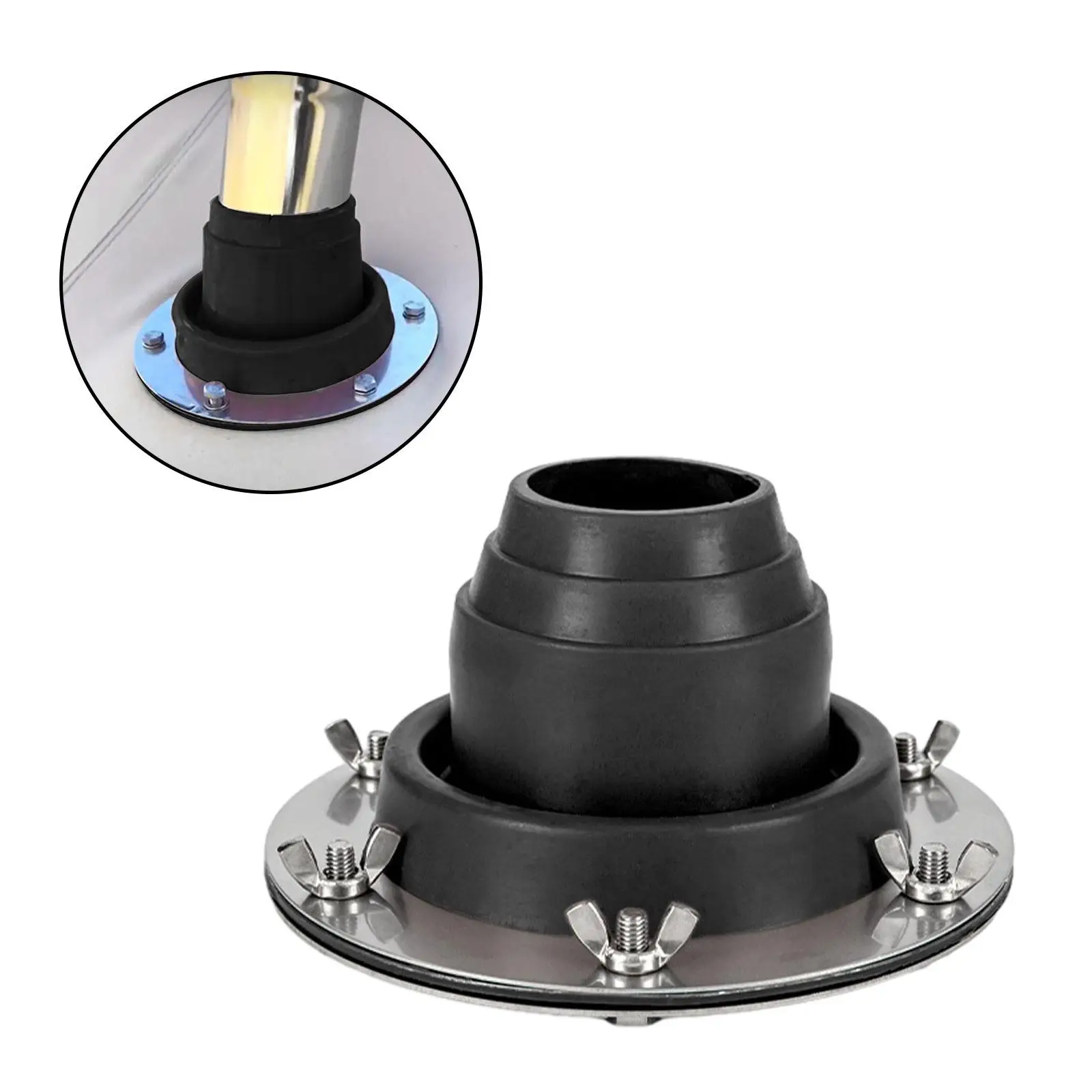 Tent Stove Jack Tent Protector Roofing Pipe Flashing Fireproof Protection Ring for Camping