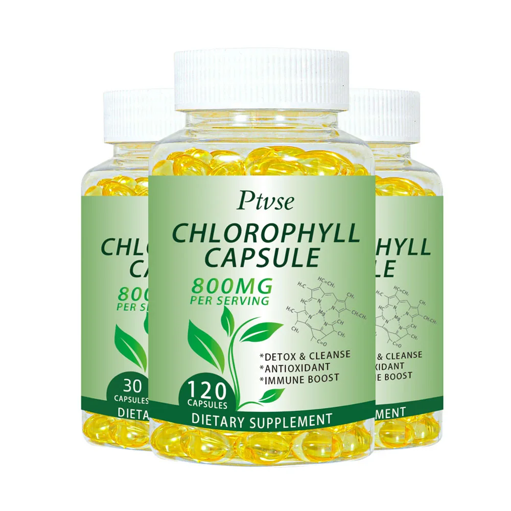 Chlorophyll Capsules Detox Cleanse Greens Supplements Ultra High Absorption