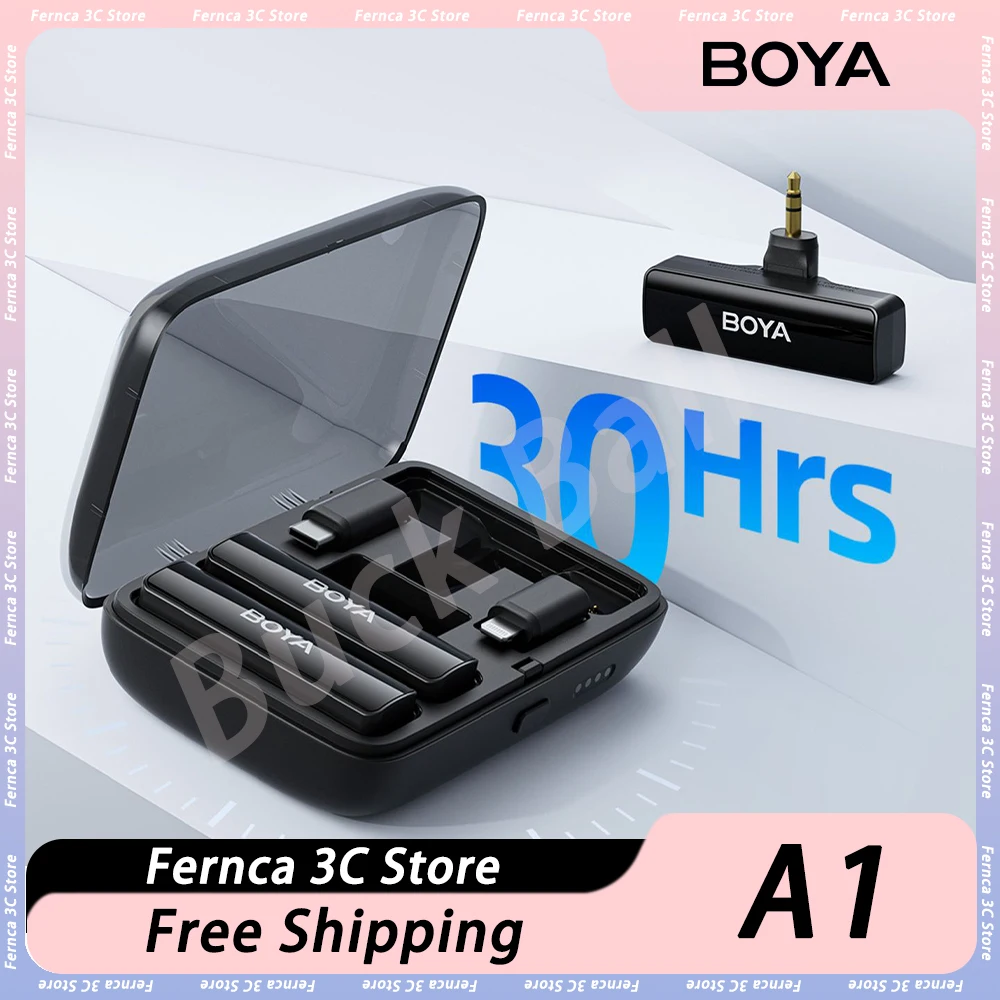 

Boyalink A1 A2 Wireless Micphone Collar Microphone Professional Noise Reduction Recording Microphones For Video Craetor Youtuber