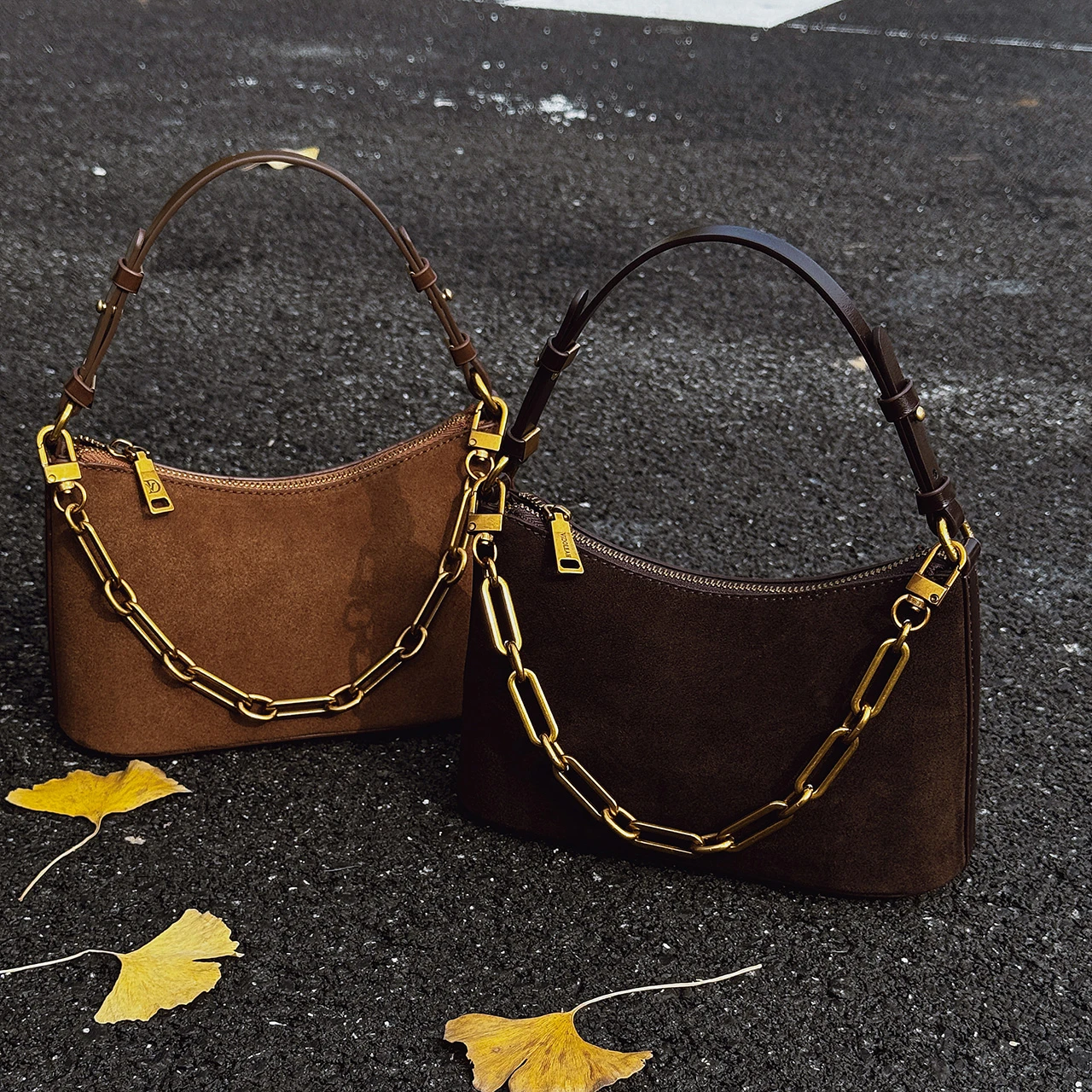 Mode Elegante Dame Kupplung Tasche Kette Handtasche Vintage Faux Wildleder Umhängetasche Umhängetasche Für Frauen Marke Pendeln Tote Kleine Geldbörse