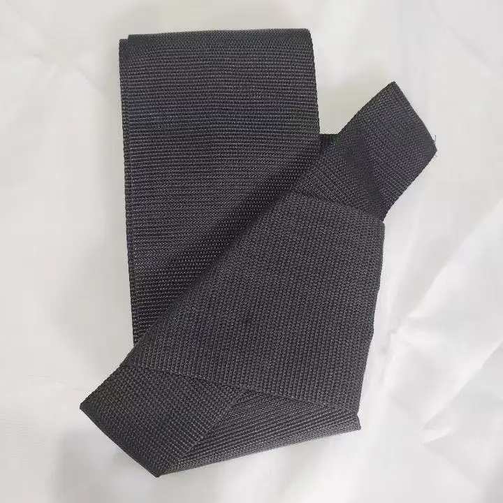 black Silk Kaku Obi Kimono belt Made in Japan