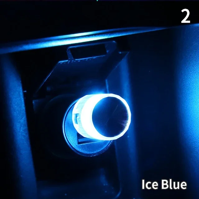 cigarette lighter with led light Led Car Ambient Light USB Cigarette Lighter Auto Interior Atmosphere Lights  Emergency Lighting Holiday Party Decorative Lamp