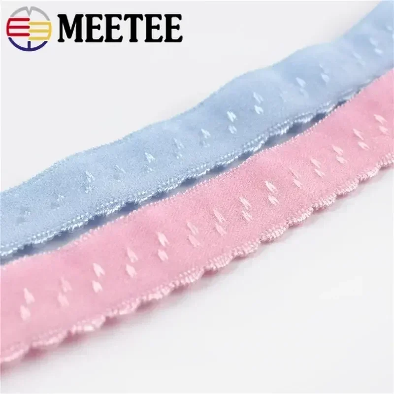 나일론 탄성 밴드 바느질 속옷 더블 레이어 가장자리 접는 고무 밴드, 5/10M 11mm, 브래지어 어깨 테이프 DIY 액세서리