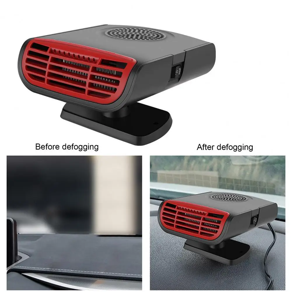 Car Spacec Heater 360-degree Rotatable Car Heater Universal 360&deg; Rotary Base Quick Heating Fan for Auto Windshield
