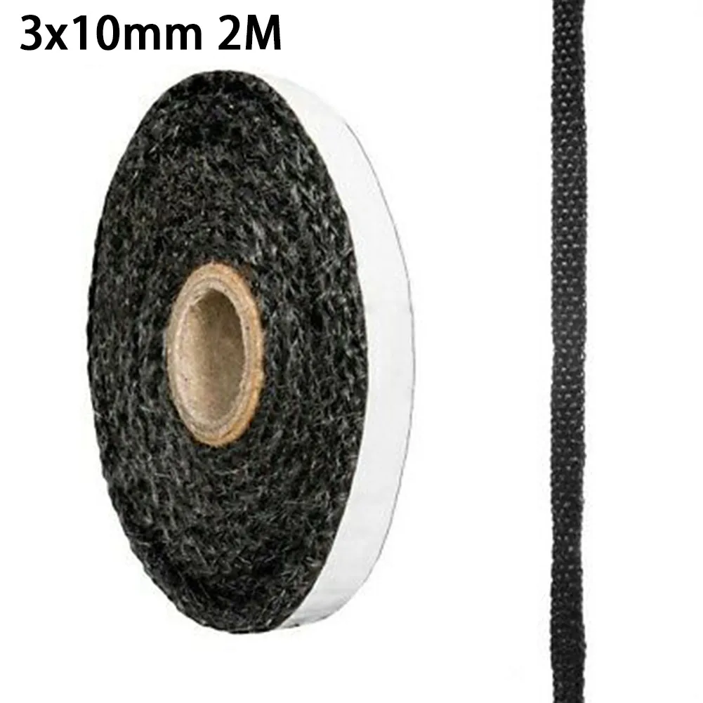 Fireplace Sealing Rope 10mm Wide X 3mm Wood Burning Stove Door Seal Strip High Temperature Fire Resistance fireplace sealing rope