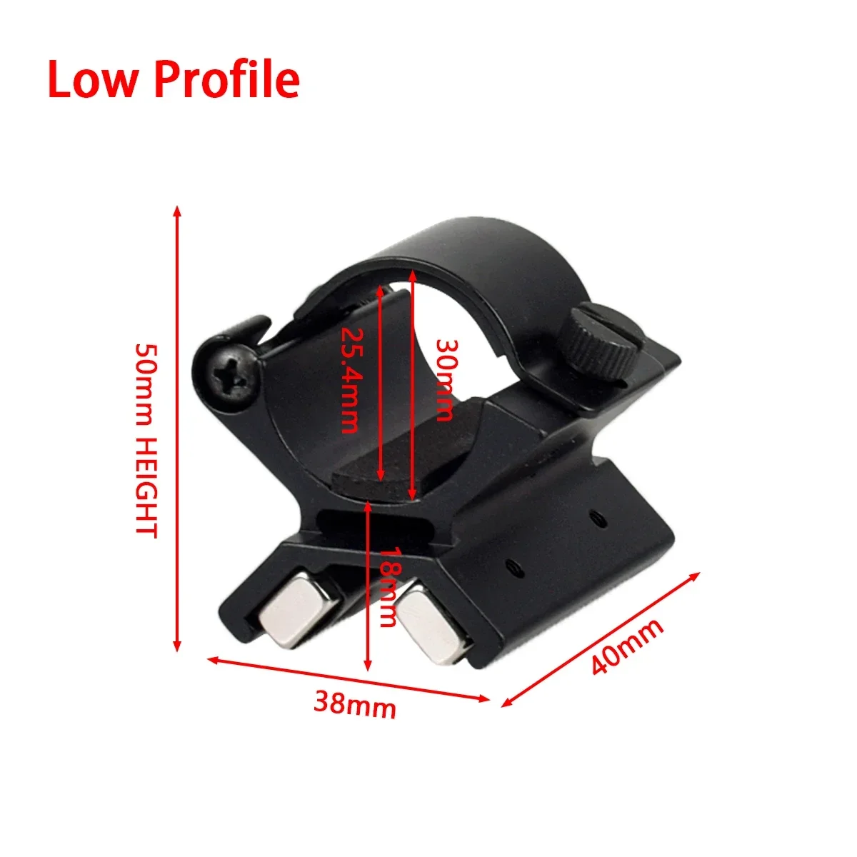 Rifle Scope Mount Weapon Flashlight Mount Flashlight Scope Mount Magnetic Concealment Mount Flashlight Mount Magnetic Scope Gun Mount Magnet Flashlights Mount Strong Holder Led Riflescope Laser Torch Lanterna Bracket Hunting Toy