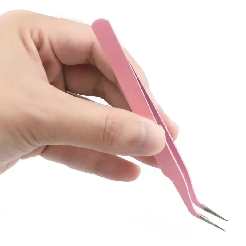 Anti-static Elbow and Straight Stainless Steel Tweezers 2Pcs/set Cake Mold Sugarcraft Tool for Kitchen Bake ware Decoration stainless steel tweezers cake decoration cake decorations baking decorations cake bakeware cake decorating tools baking supply