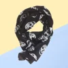 Fashion Women Skull Scarf Long Chiffon Scarf Shawl Wrap Soft Durable Printed Neck Wear Spring Autumn Winter Scarf Wrap