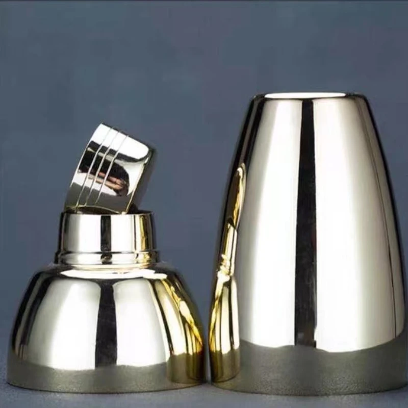 500ml Carven Engraving Vintage Cocktail Shaker Bar Shaker Stainless Steel Cocktail Boston For Bar Party Home Tool
