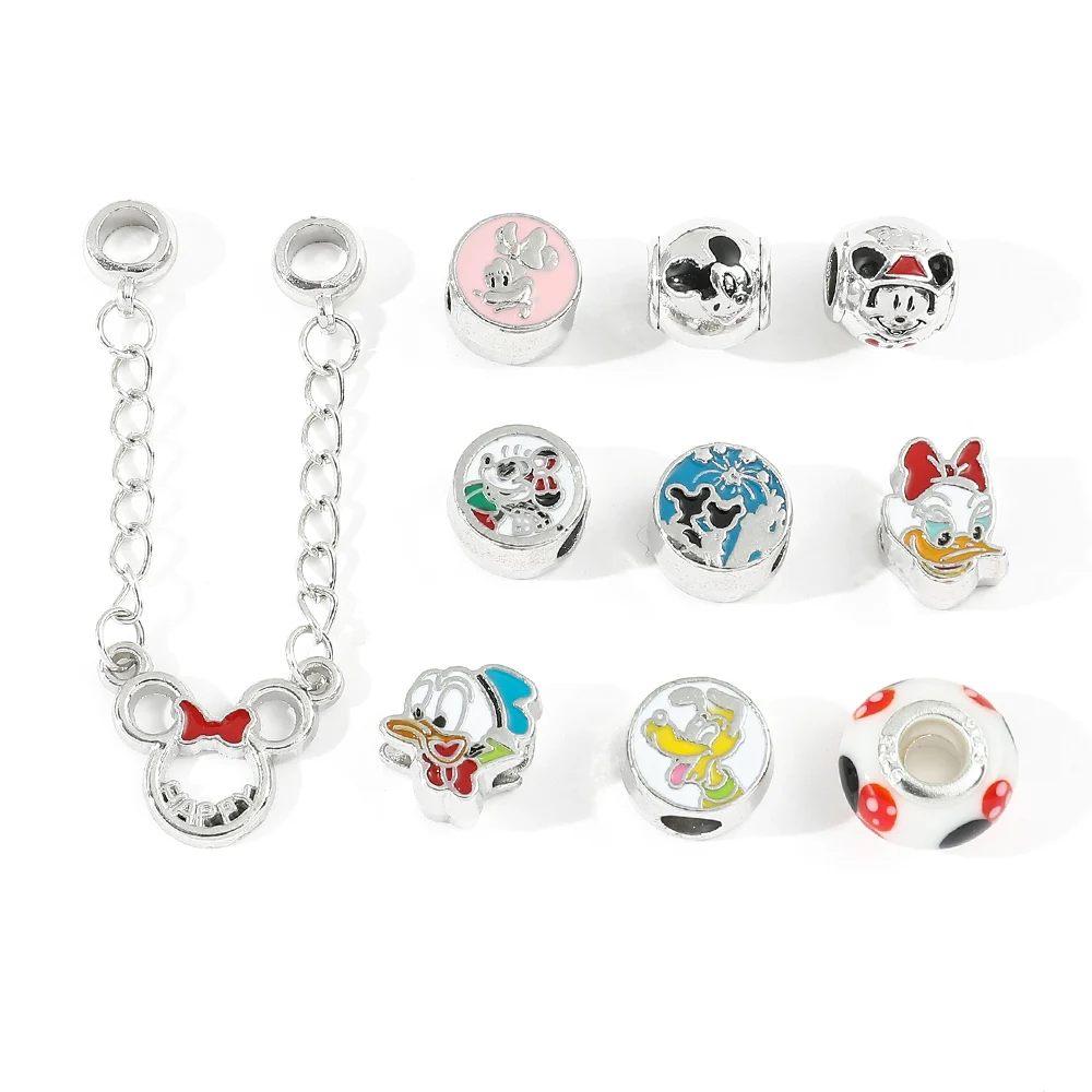 Disney Lilo & Stitch Opening Rings Cartoon Cute Stitch Adjustable Ring  Funny Separable Finger Jewelry for Women Multilayer Ring