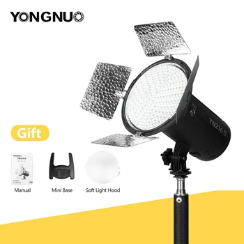 YONGNUO YN-216 II LED 카메라 비디오 조명, 휴대용 야외 스튜디오 촬영 사진 필 라이트, 24W 전력 2700K-8000K LED 램프
