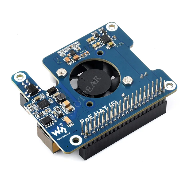 

Raspberry Pi 5 PoE HAT Power over Ethernet 802.3af-compliant Moudle for Pi5