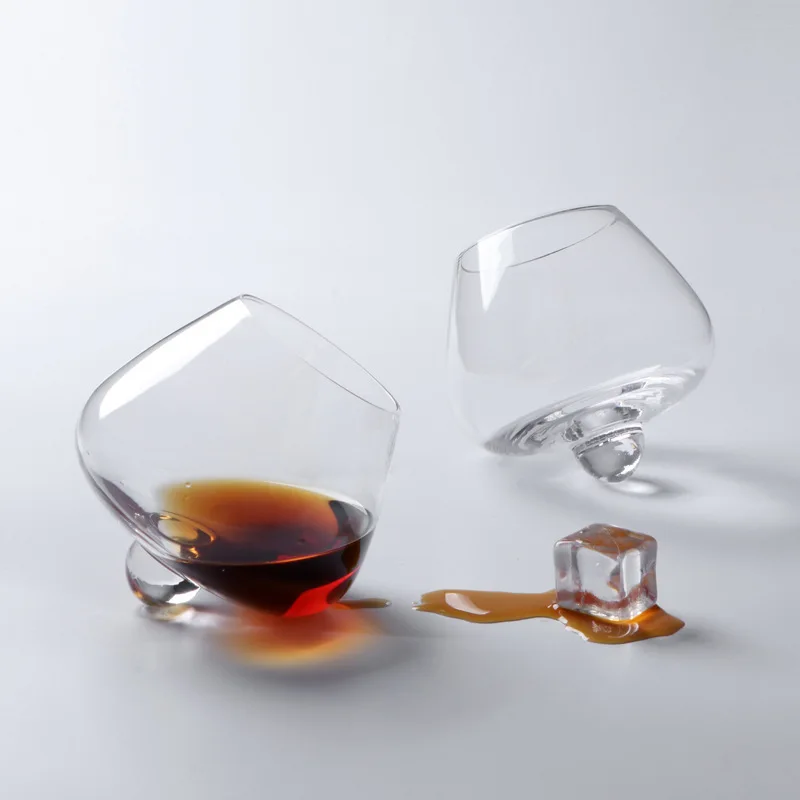 2 Pezzi Lotto Big Belly Cognac Brandy Rock Glass Creative Spinning Liquore Cup Bicchiere Da Vino Bicchiere Da Whisky Economico Bicchiere Da Whisky