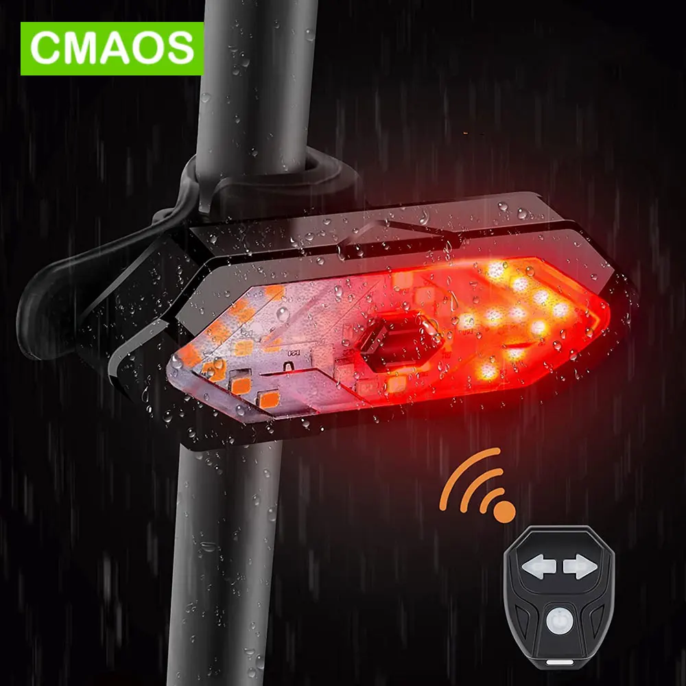 Bicycle Turn Signals Rear Light Smart Wireless Remote Control