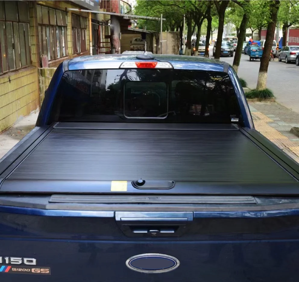 

4X4 Pickup Truck Bed Cover Retractable Roller Lid Shutter Tonneau Cover For Ranger Hilux Revo tundra F150 Ram Triton