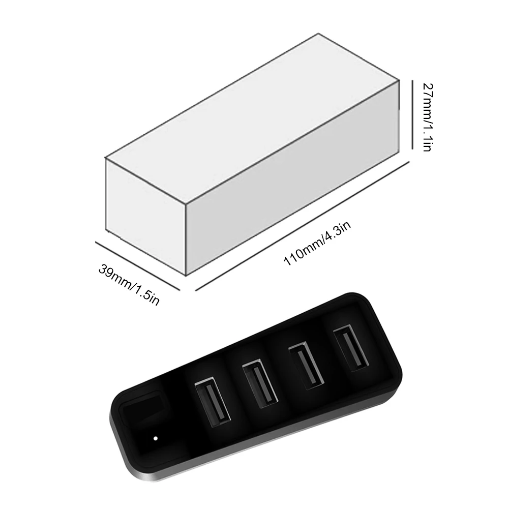 USB 도킹 스테이션 USB 2.0 허브 충전기 익스텐더 고속 충전기 포트, USB 확장 허브 스플리터 충전기, PS5 슬림 콘솔용