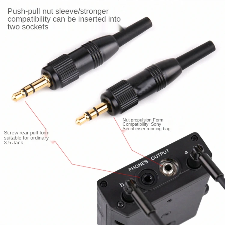 Pureline-マイク用のロックプラグジャック,3.5mm,d11,bee,d16