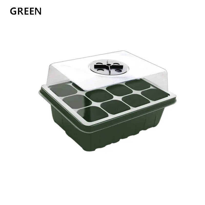 12 Hole Seedling Box Three Piece Set Moisturizing Seeding Insertion Succulent Flower Pot