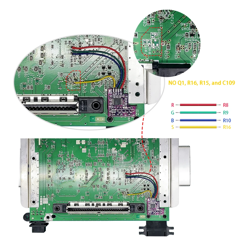 Bitfunx-kit Mod Rgb para Nintendo 64 Ths7374 Amp Mod para N64 Ntsc Consolas de Jogos - Image 4