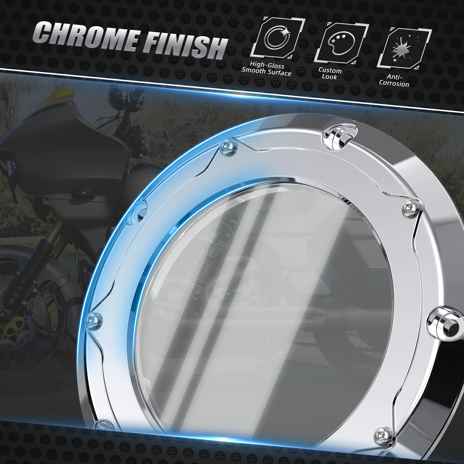 Für Harley Street Glide FLHX 2016-2024 Derby Kupplungsdeckel Road King FLHR 2016-2022 Road Glide FLTRX 2016-24 Ultra Limited FLHTK – Detail 6