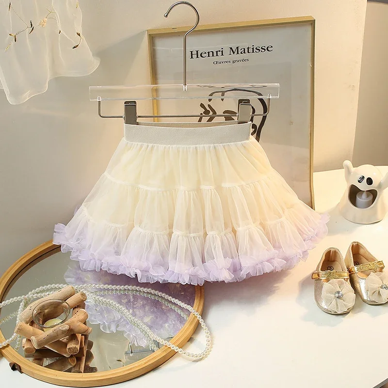 Gonna In Tulle Per Bimba Gonna Tut&ugrave; Bambina - Set 2 Pezzi Con Paillettes (3 Strati) Gonna Bambina