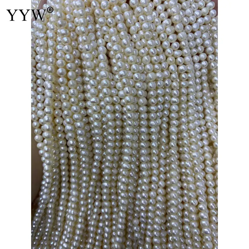 100% Natural Freshwater Cultured Pearls Beads Round 4-5mm Natural Pearls for Jewelry Making DIY Necklace Bracelet Accessories