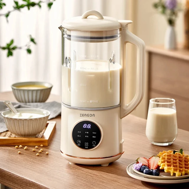 Machine à lait de soja électrique Ju479, mélangeur à grande vitesse, fabricant de pâte de riz, machine à petit déjeuner, centre commercial, 1,2 l 1