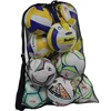 1PC 72 * 100CM Large Capacity Drawstring Drawstring Sports Bag Basketball Storage Mesh Volleyball Mesh Football Bags Accessories