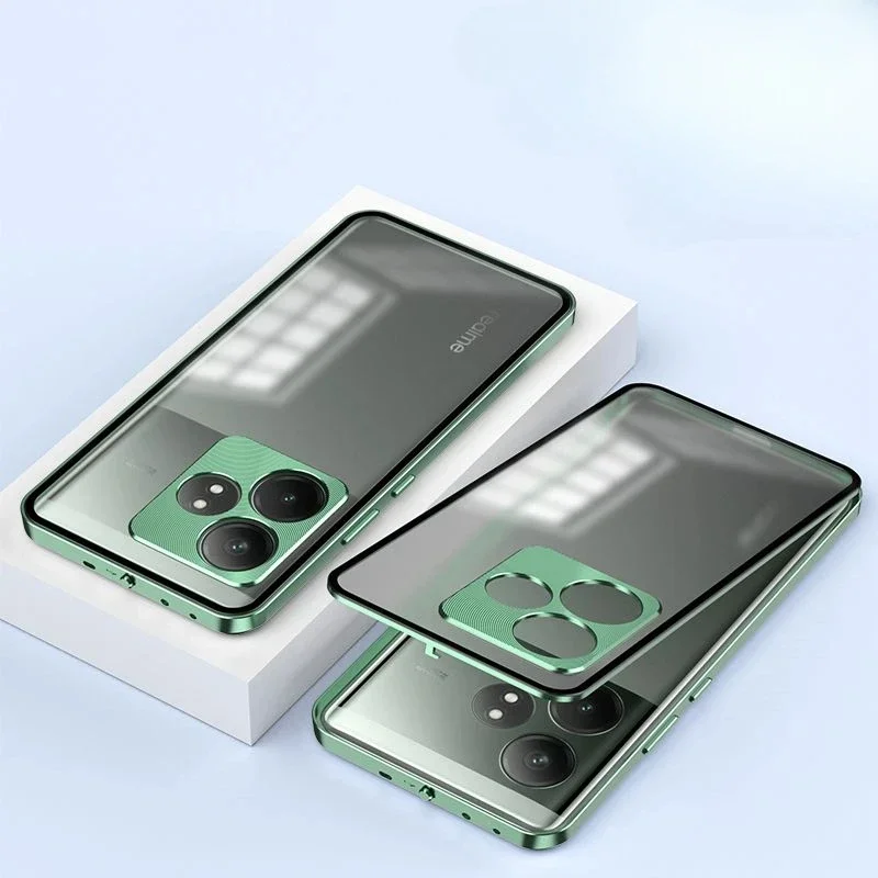 Aluminium Alloy Metal Frame Shockproof Clear Back Case