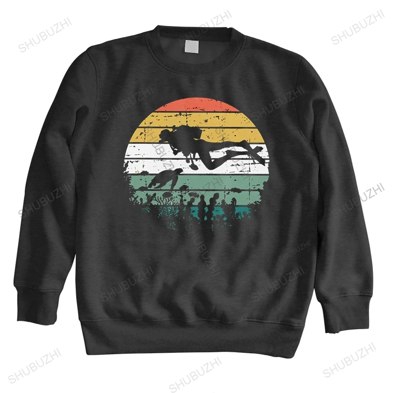 Novità Vintage Scuba Diving Felpa Con Cappuccio In Morbido Cotone Top O-Collo Graphic Ocean Dive Diver Felpa Con Cappuccio Di Alta Qualità Merch Gift