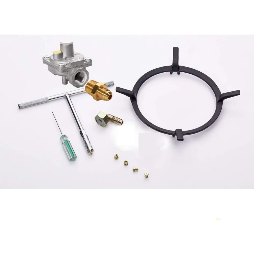 30 Inch LPG/NG Gas Cooktop Dual Fuel 5 Sealed Brass Burner Stainless Steel Hob 110V AC pulse Ignition Stainless 6