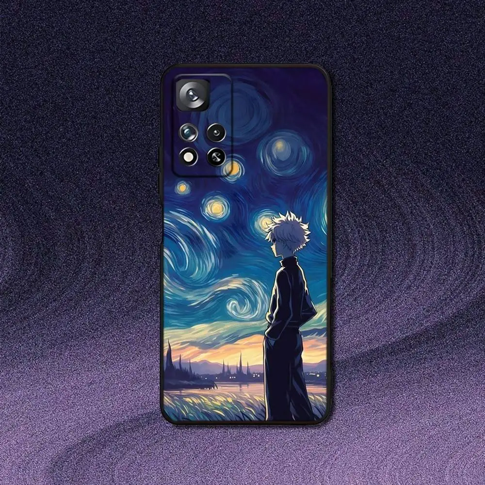 Sleek Black Killua Phone Case from Hunter X Hunter Collection
