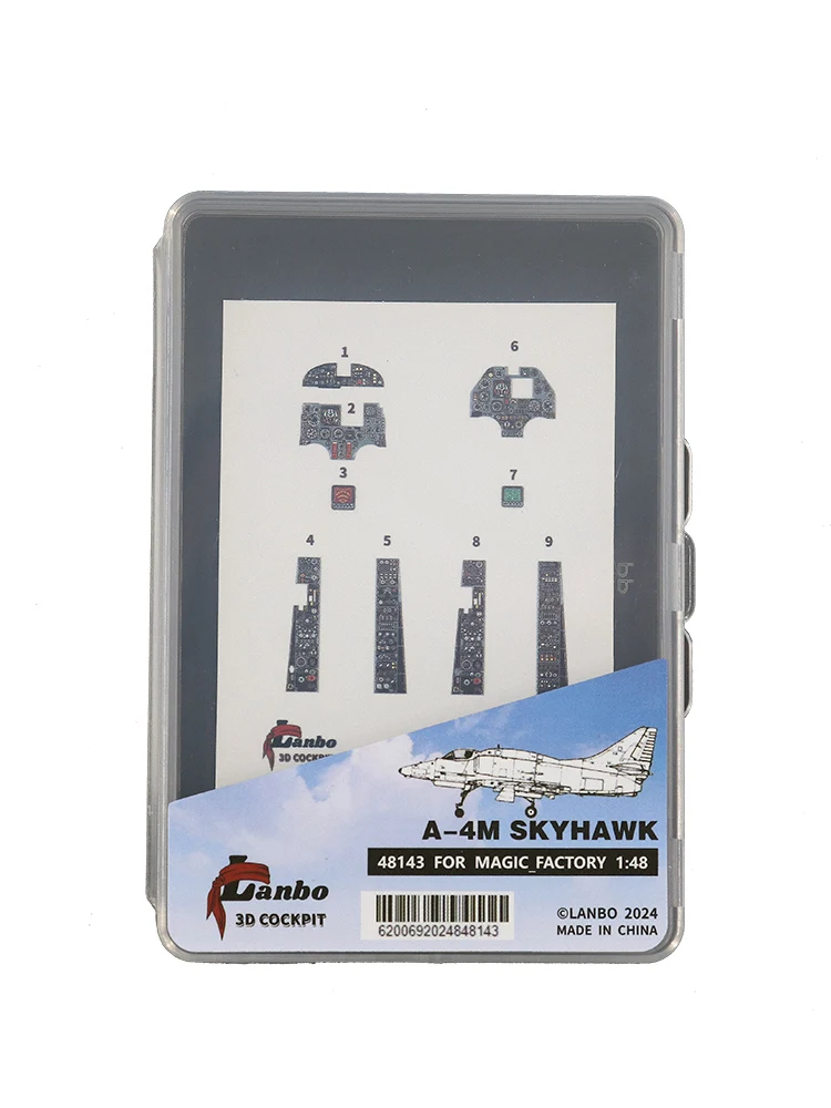 Lanbo 3D printing 48143 A-4M Skyhawk color cockpit instrument, for magic factory kit 1/48 5