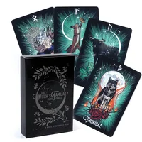 Witch'S Familiar Runic Oracle 24 Card Indie Tarot Deck Runes Rune Cards Animal Oracle Animal Viking Runes Tarot Deck Light Seer' 1