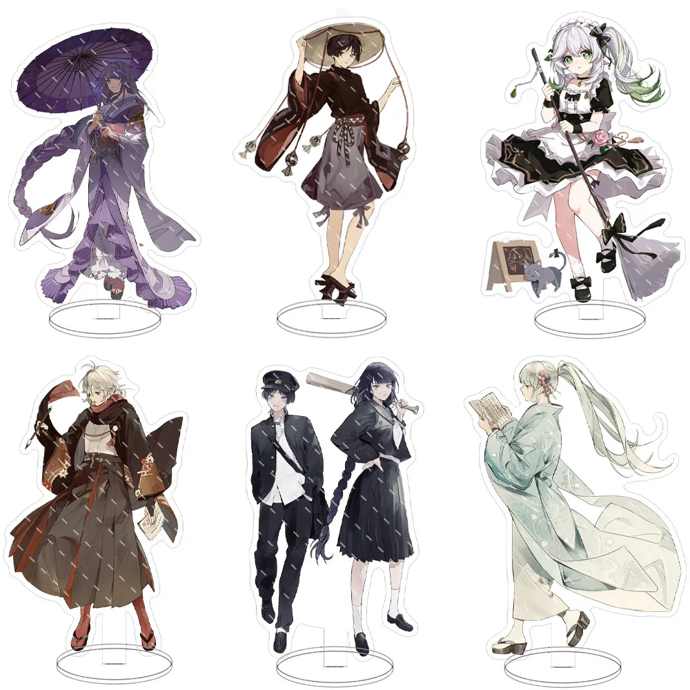 Anime Figura Figura Scaramouche Nahida Xiao Raiden Shogun Kaeehara Kazuha Acrilico Stand Modello Piatto Fan Cosplay Regali