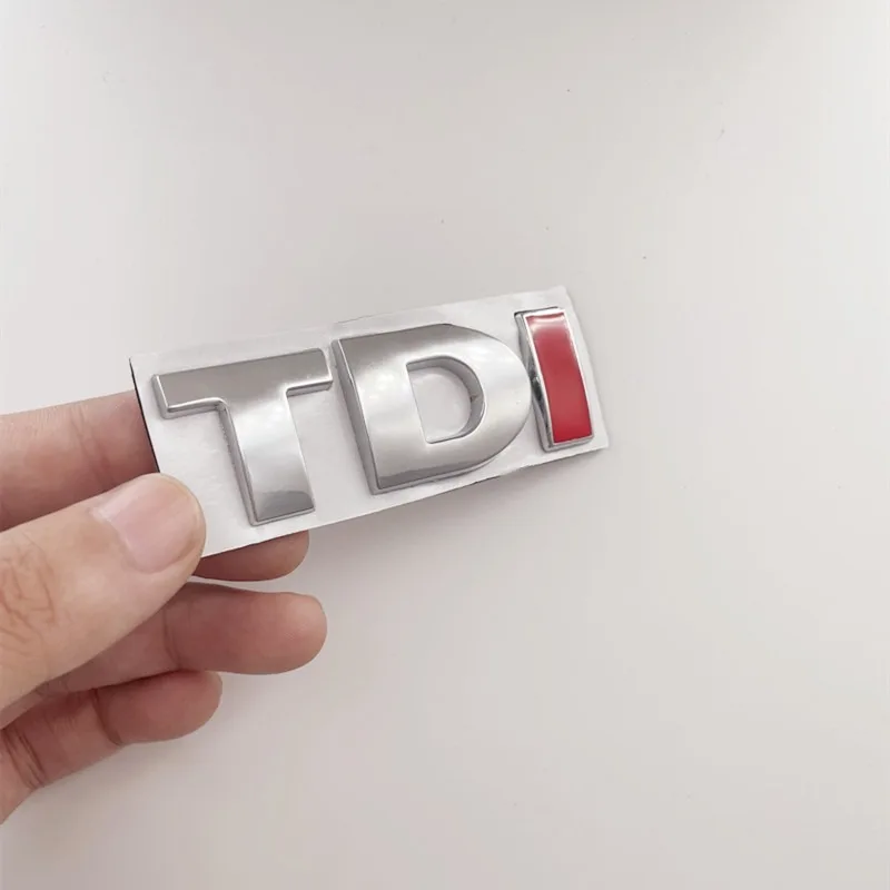 차량용 3D 금속 문자 스티커, TDI 문자, VW 골프 4 5 6 7 JETTA PASSAT MK2 MK4 MK5 MK6 MK7 TDI 엠블럼 로고 배지 액세서리