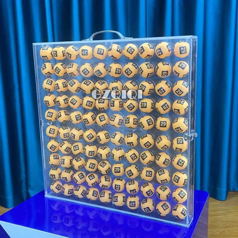 High quality ball box with capacity of 50/100 lotto balls bingo ball storage box storage rack 4cm5cm6cm