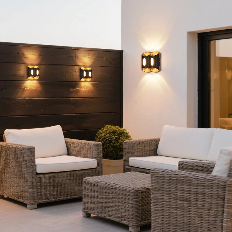 Wall Lights IP65 Outdoor Indoor Waterproof 6W-11W Surface Mounted Modern Interior Wall Light for Garden Corridors Rooms Decor