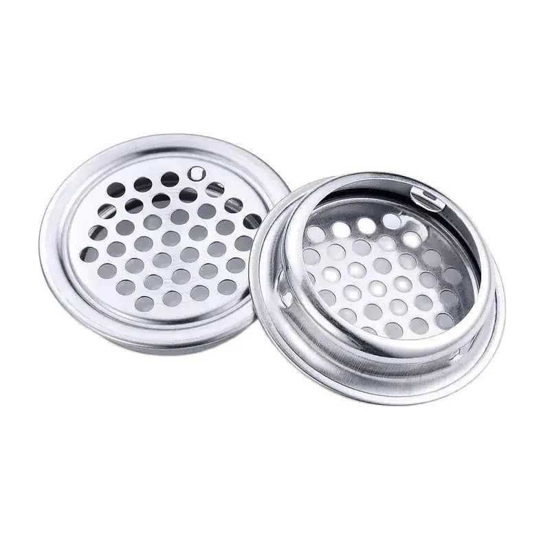 Stainless Steel Round FLAT Shape Mesh Cut Dia.19mm/25mm/30mm/35mm/53mm Wardrobe shoe Cabinet Ventilating Mesh Hole Air Vents